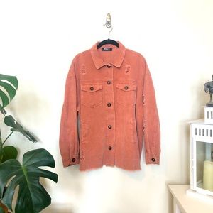 NWT Blue B Distressed Jacket